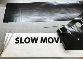 SLOW MOVING PUMPKIN Sticker making process / スロー ムービング パンプキン ステッカー 製作工程 2