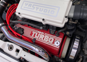 HONDA CITY CABRIOLET TURBO2 : Polishing of letters on the engine head cover 04