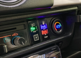 HONDA CITY CABRIOLET TURBO2 : An In/Out thermometer panel and the fog lamp switch panel 16