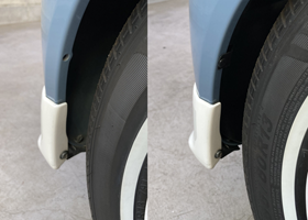 DAIHATSU ESSE Maintenance & Custom : Rear wheelhouse liner 04