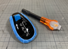 ポールスターロゴ入りシフトノブ ヒビの補修 02