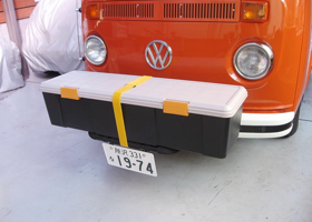 VW タイプ２ レイトバス ウエストファリア キャンパー : 折りたたみ式カンガルーバー？収納ボックスベース 10
