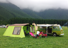 Camping at the foot of Mount Fuji 11