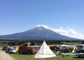 Camping at the foot of Mount Fuji 23