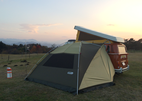 VW TYPE2 LATE BAY BUS WESTFALIA CAMPER : Uchiyama farm camp site 2015 09