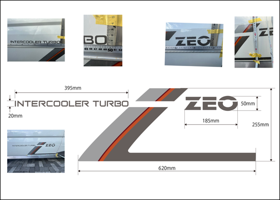 MITSUBISHI Minica ECONO ZEO decals /三菱ミニカ エコノ ZEO のすべてのデカールを作成 3
