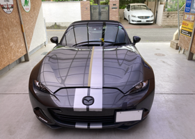Racing stripe on to the ND Roadster / レーシングストライプを ND ロードスターへ 3