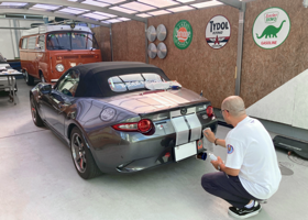 Racing stripe on to the ND Roadster / レーシングストライプを ND ロードスターへ 6